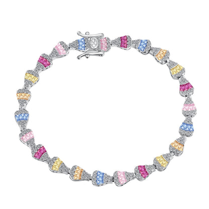[Spark Jewelry]Radiant Water Drop Shape Daily Bracelet