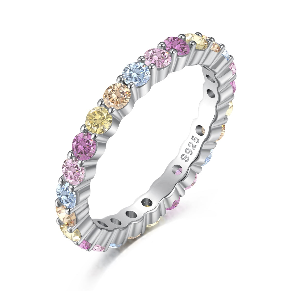 [Spark Jewelry]Elegant Vivid Round Cut Daily Ring