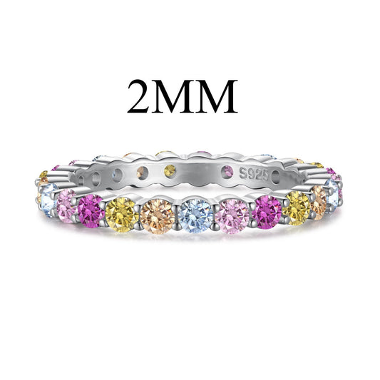 [Spark Jewelry]Elegant Vivid Round Cut Daily Ring