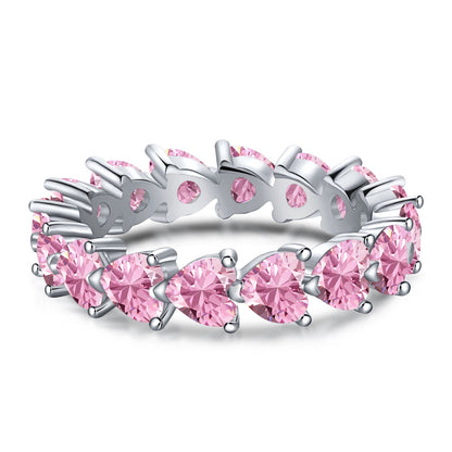 [Spark Jewelry]0.25 Carat Radiant Romance Heart Cut Lover Ring