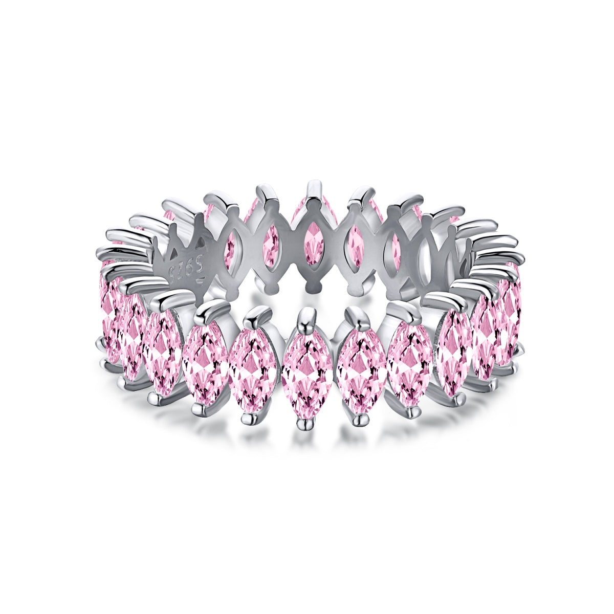 [Spark Jewelry]Gorgeous Marquise Cut Tennis Ring