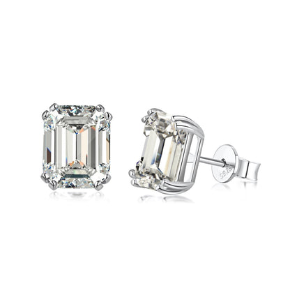 [Spark Jewelry]Dazzling Square Shape Earrings