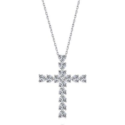 [Spark Jewelry]Radiant Cross Shape Necklace
