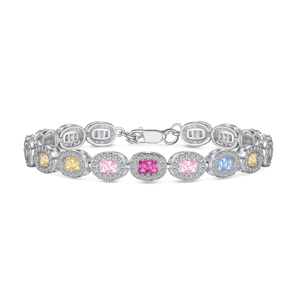 [Spark Jewelry]Exquisite Ornate Emerald Cut Daily Bracelet