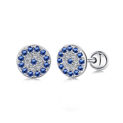 [Spark Jewelry]Devil's Eye Ear Bone Nail Earrings