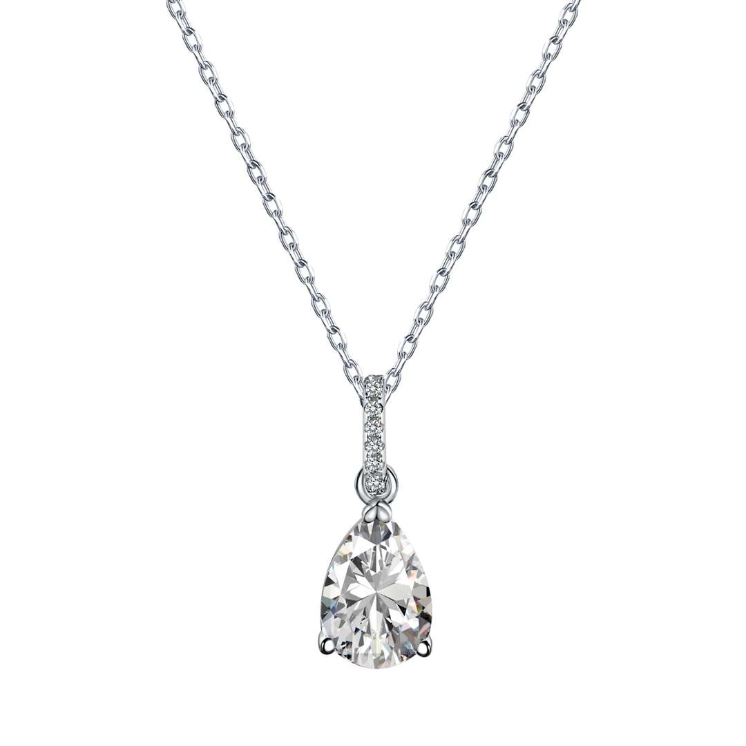 [Spark Jewelry]Delicate Water Drop Shape Fashion Necklace