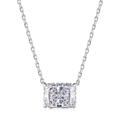 [Spark Jewelry]Luxurious Square Shape Colorful Necalack