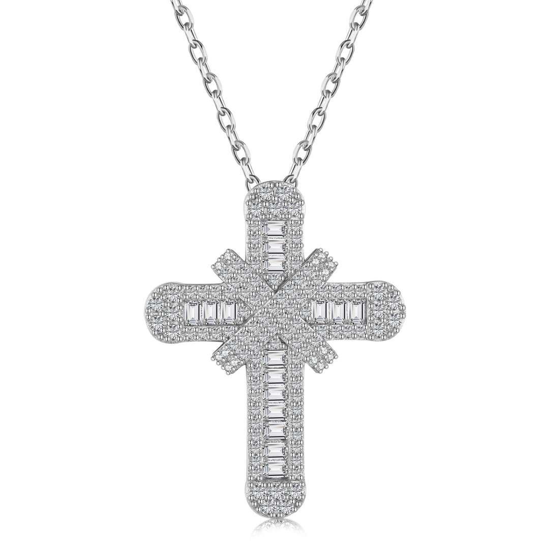[Spark Jewelry]Gypsophila With Dimonds Necklace