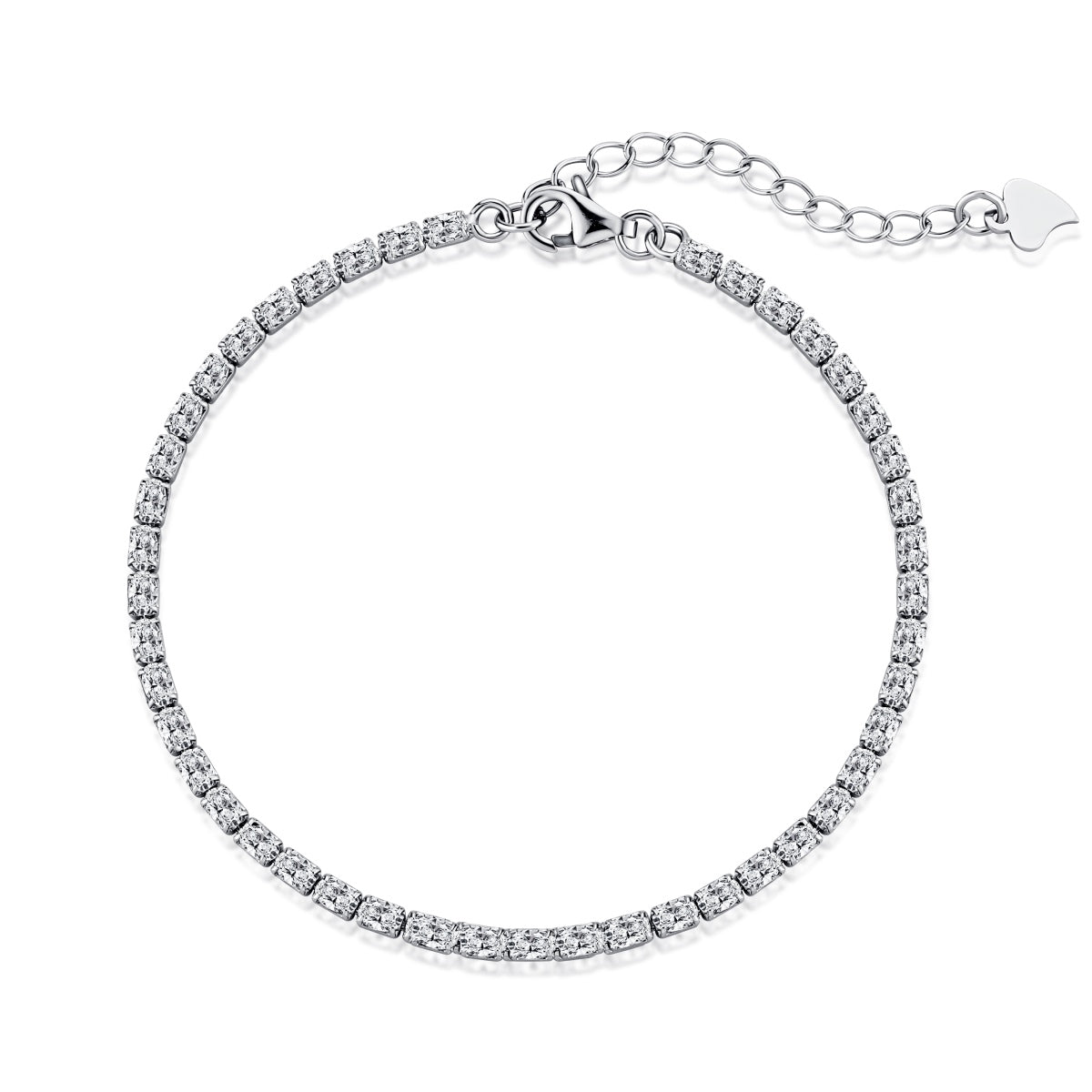 [Spark Jewelry]Elegant Emerald Cut Daily Bracelet