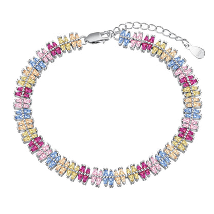 [Spark Jewelry]Sparkling Exquisite Multi Cut Party Bracelet