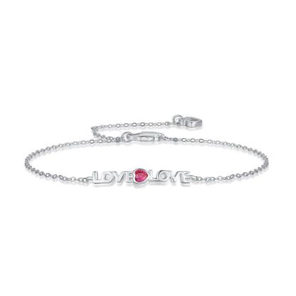 [Spark Jewelry]Romantic Heart Shape Lover Bracelet