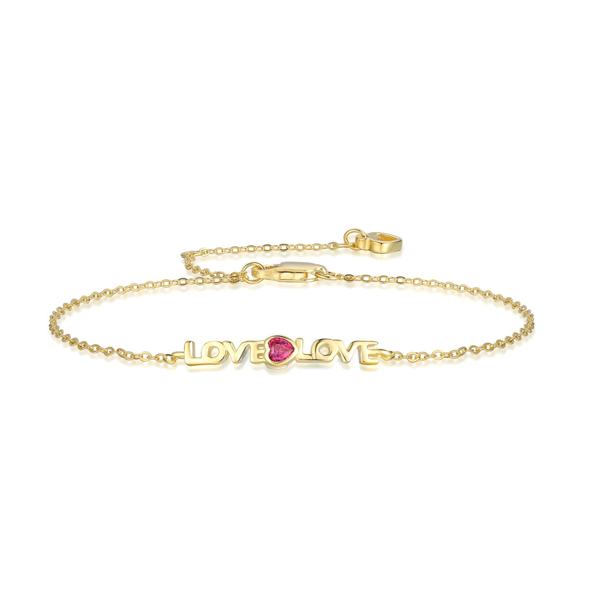 [Spark Jewelry]Romantic Heart Shape Lover Bracelet