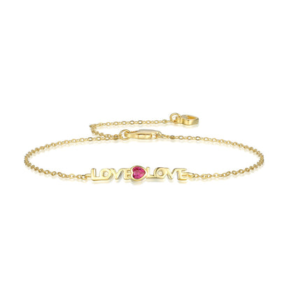 [Spark Jewelry]Romantic Heart Shape Lover Bracelet