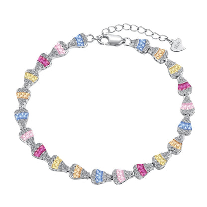 [Spark Jewelry]Radiant Water Drop Shape Daily Bracelet