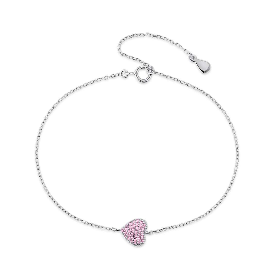 [Spark Jewelry]Heart-Shaped Gentle and Versatile Bracelet