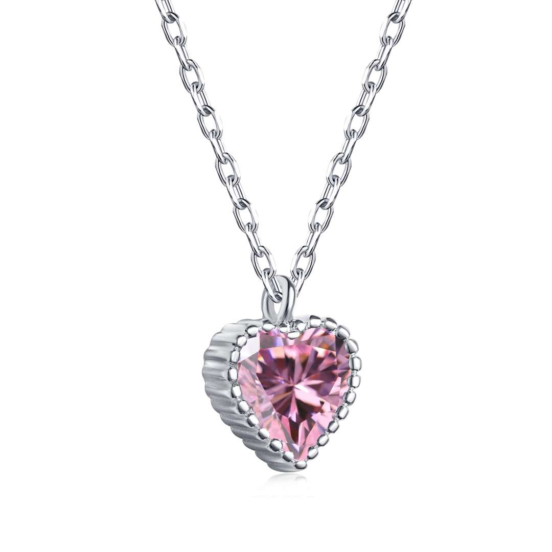 [Spark Jewelry]Ornate Heart Shape Necklace