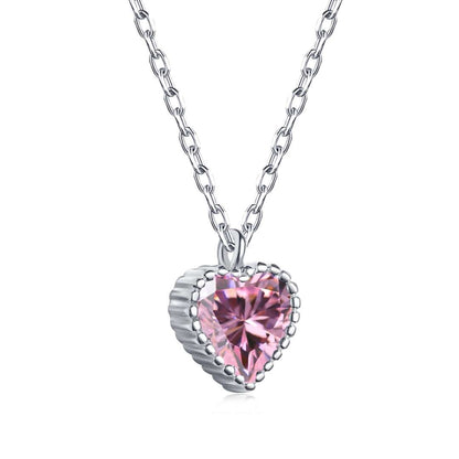 [Spark Jewelry]Ornate Heart Shape Necklace