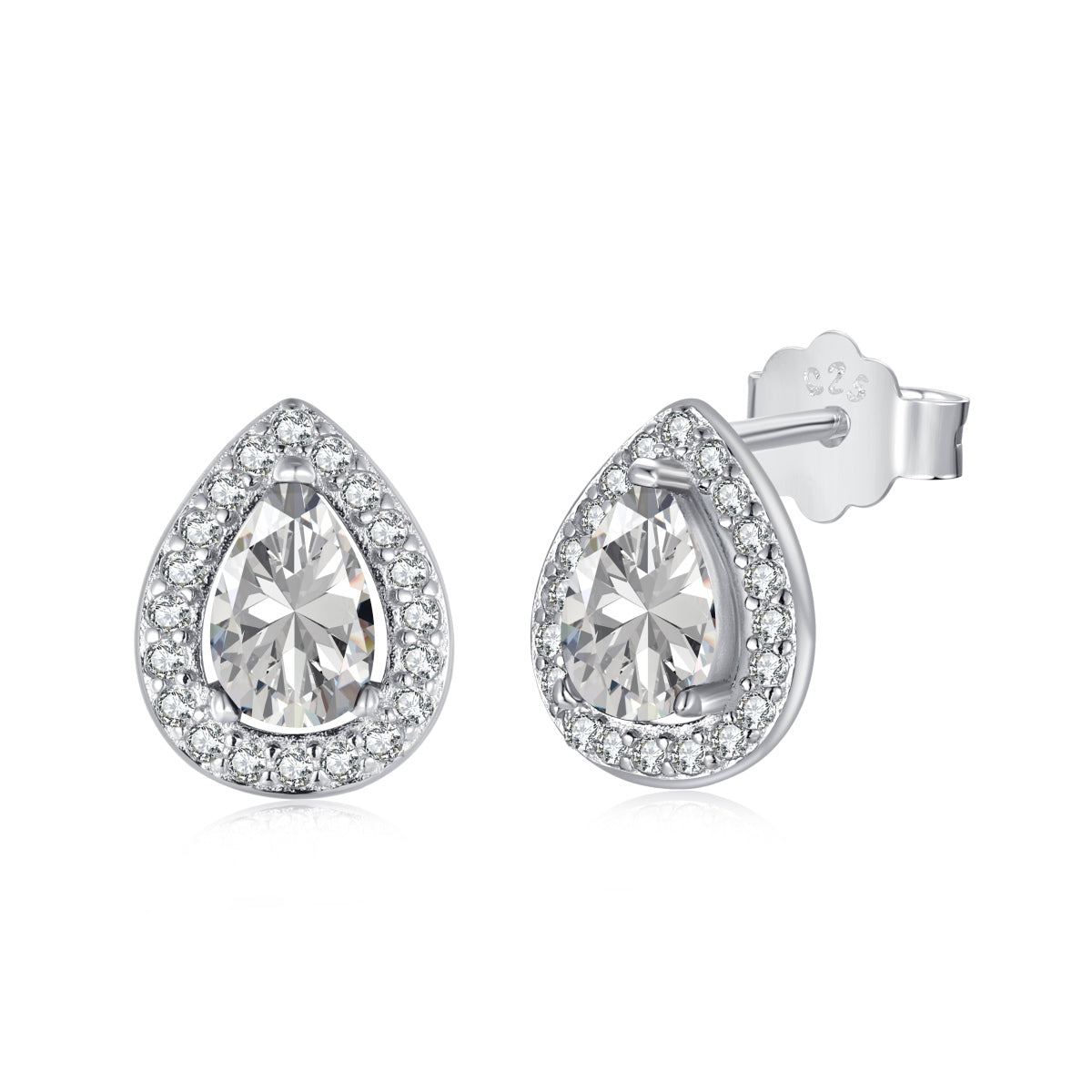 [Spark Jewelry]Luxurious Water Drop Shape Earrings