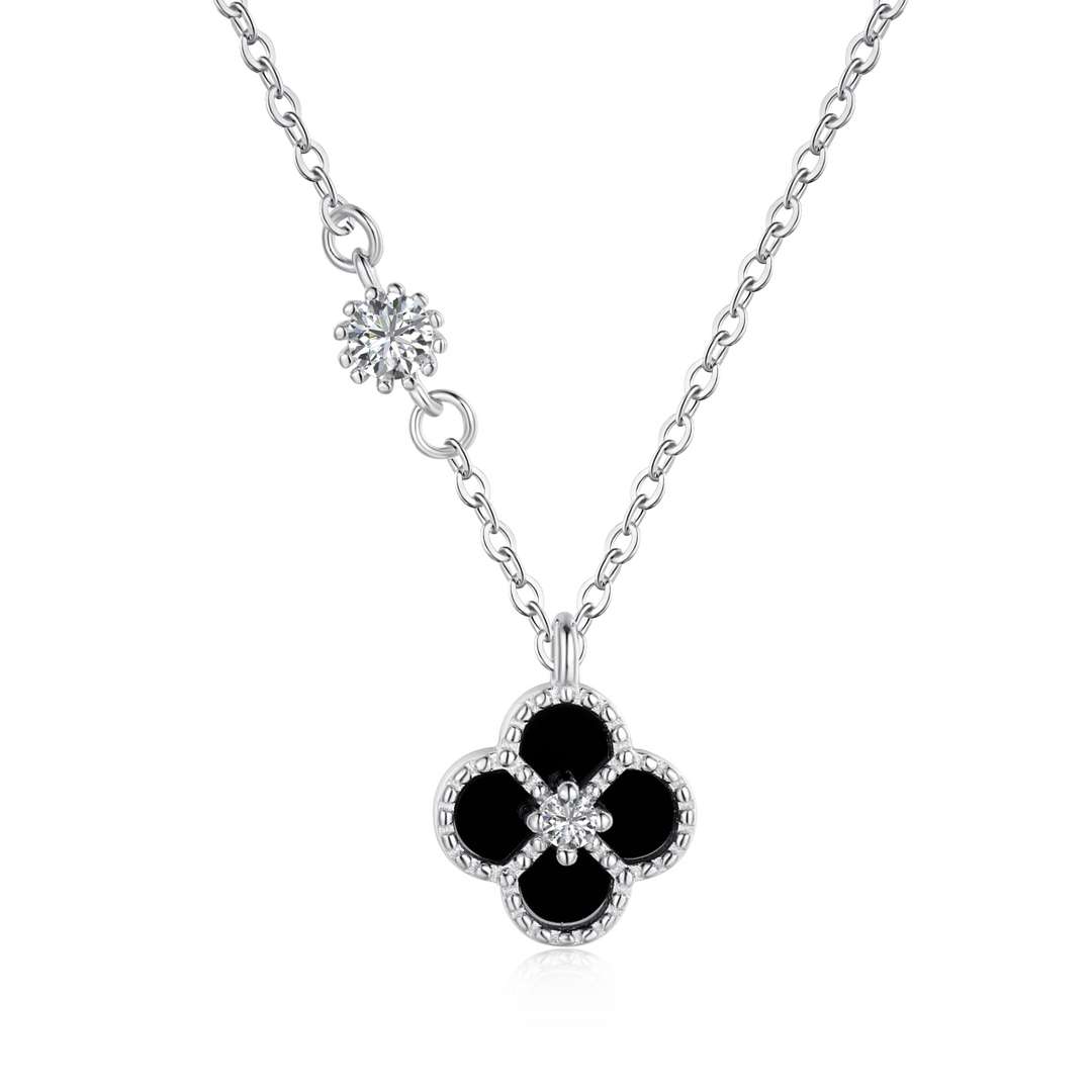 [Spark Jewelry]Delicate Flower Shape Necklace