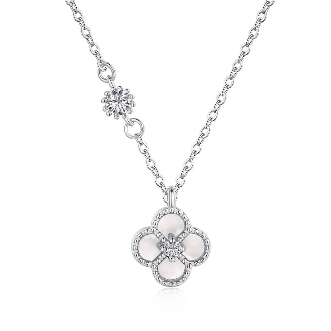 [Spark Jewelry]Delicate Flower Shape Necklace