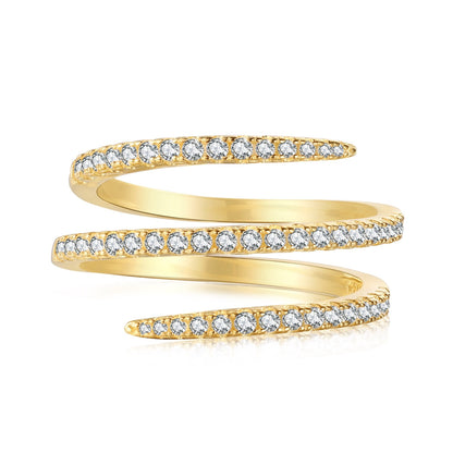 [Spark Jewelry]Unique Vibrant Entangle Daily Ring