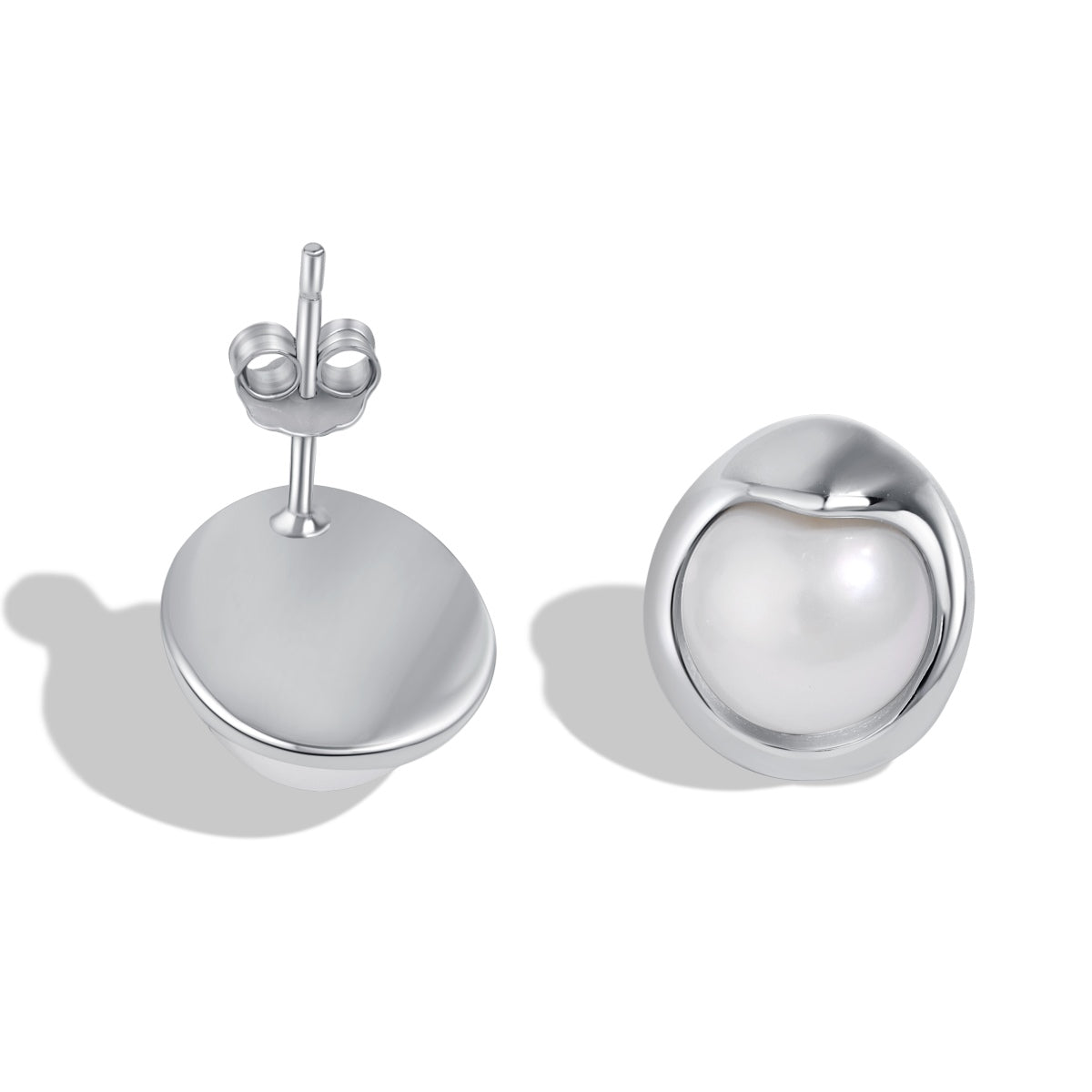 [Spark Jewelry]Dainty Bread Pearl Earrings