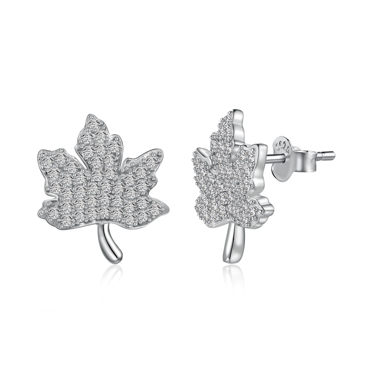 [Spark Jewelry]Exquisite Maple Leaf Design Earrings