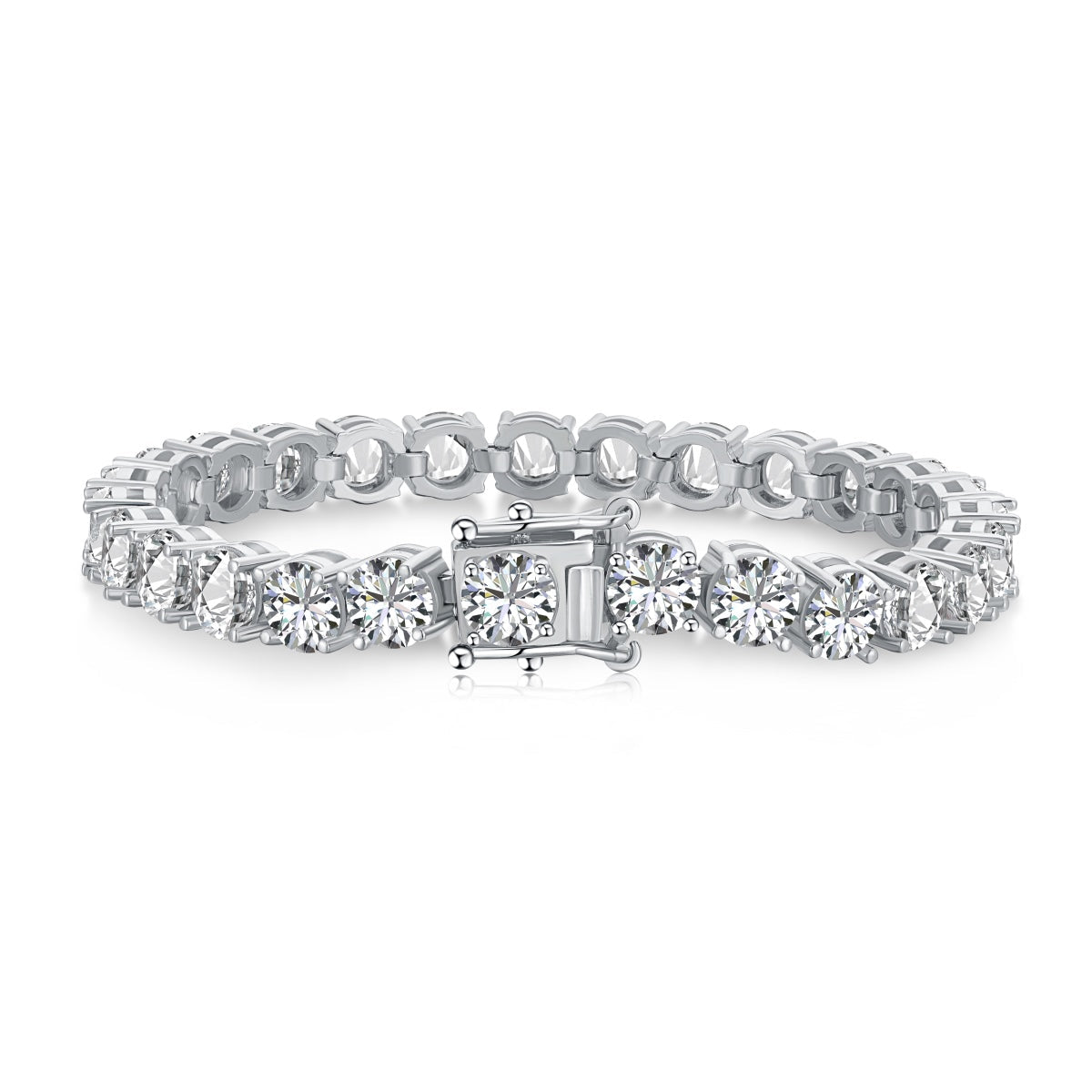 [Spark Jewelry]0.75 Carat Dazzling Round Cut Wedding Bracelet