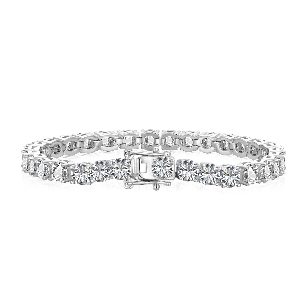 [Spark Jewelry]Ornate Sparkling Round Cut Wedding Bracelet