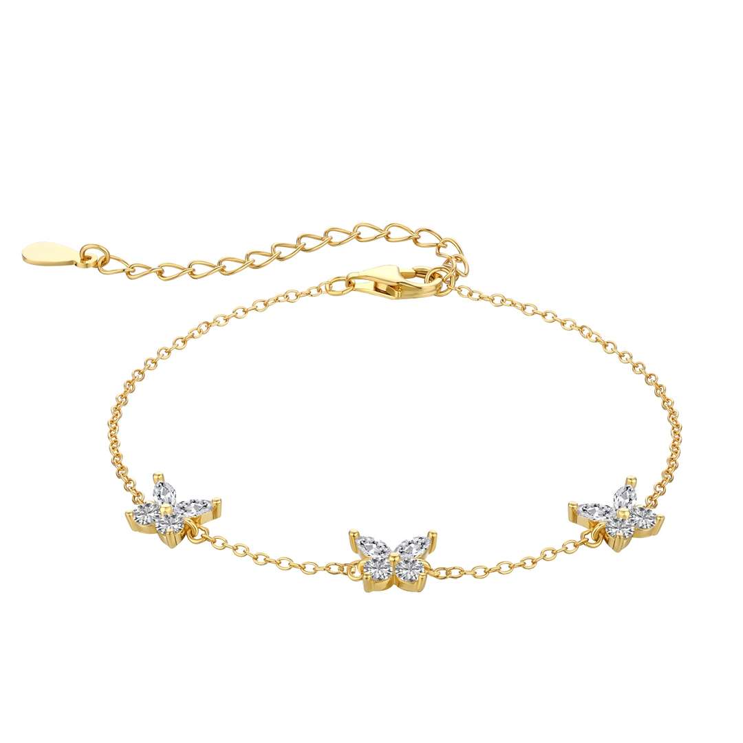 [Spark Jewelry]Radiant Butterfly Shape Necklace