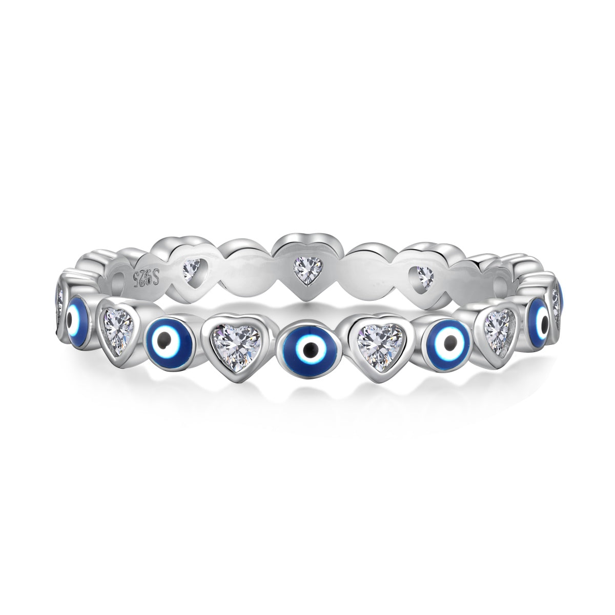 [Spark Jewelry]Radiant Colorful Round Shape Daily Ring