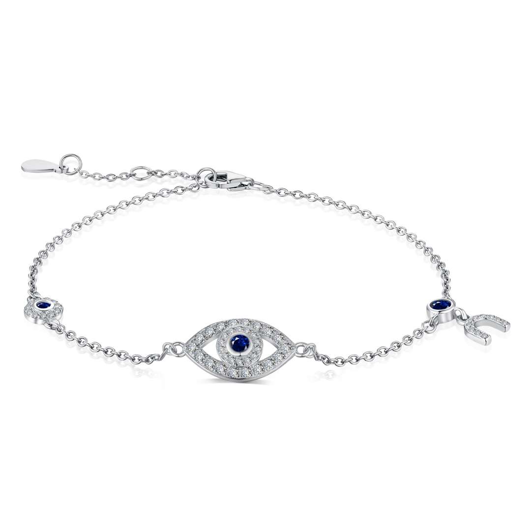 [Spark Jewelry]Dainty Eye Shape Necklace