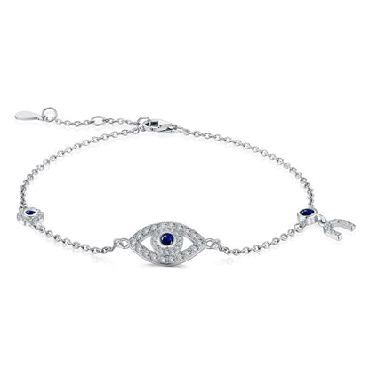 [Spark Jewelry]Dainty Eye Shape Necklace