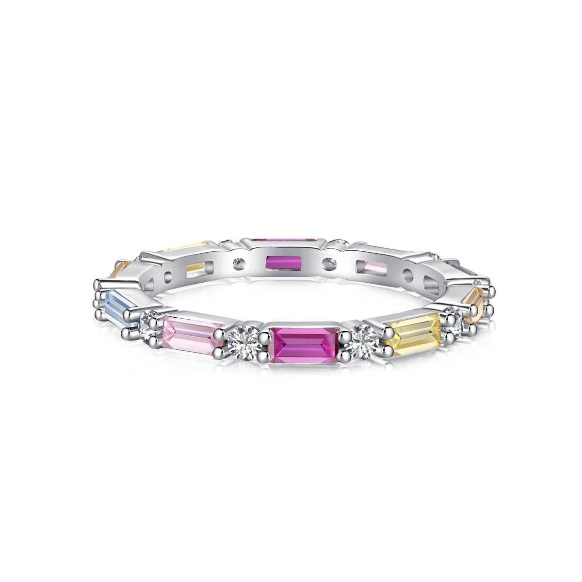 [Spark Jewelry]Lively In Shades Elegant Radiant Cut Daily Ring