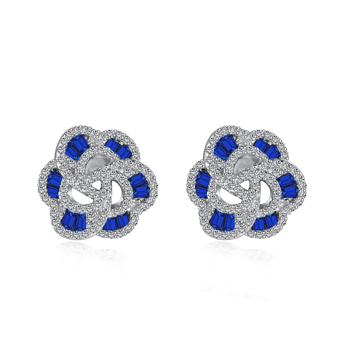[Spark Jewelry]Exquisite Flower Shape Daily Earrings