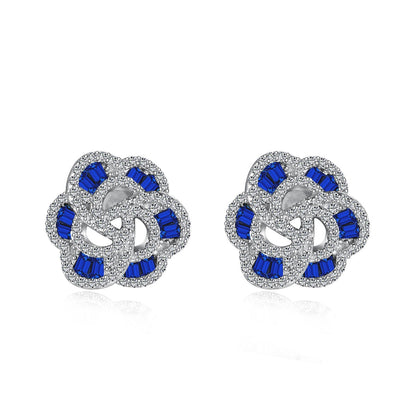 [Spark Jewelry]Exquisite Flower Shape Daily Earrings