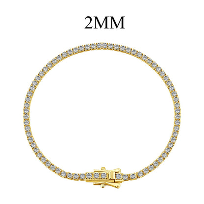 [Spark Jewelry]Radiant Colorful Round Cut Party Bracelet