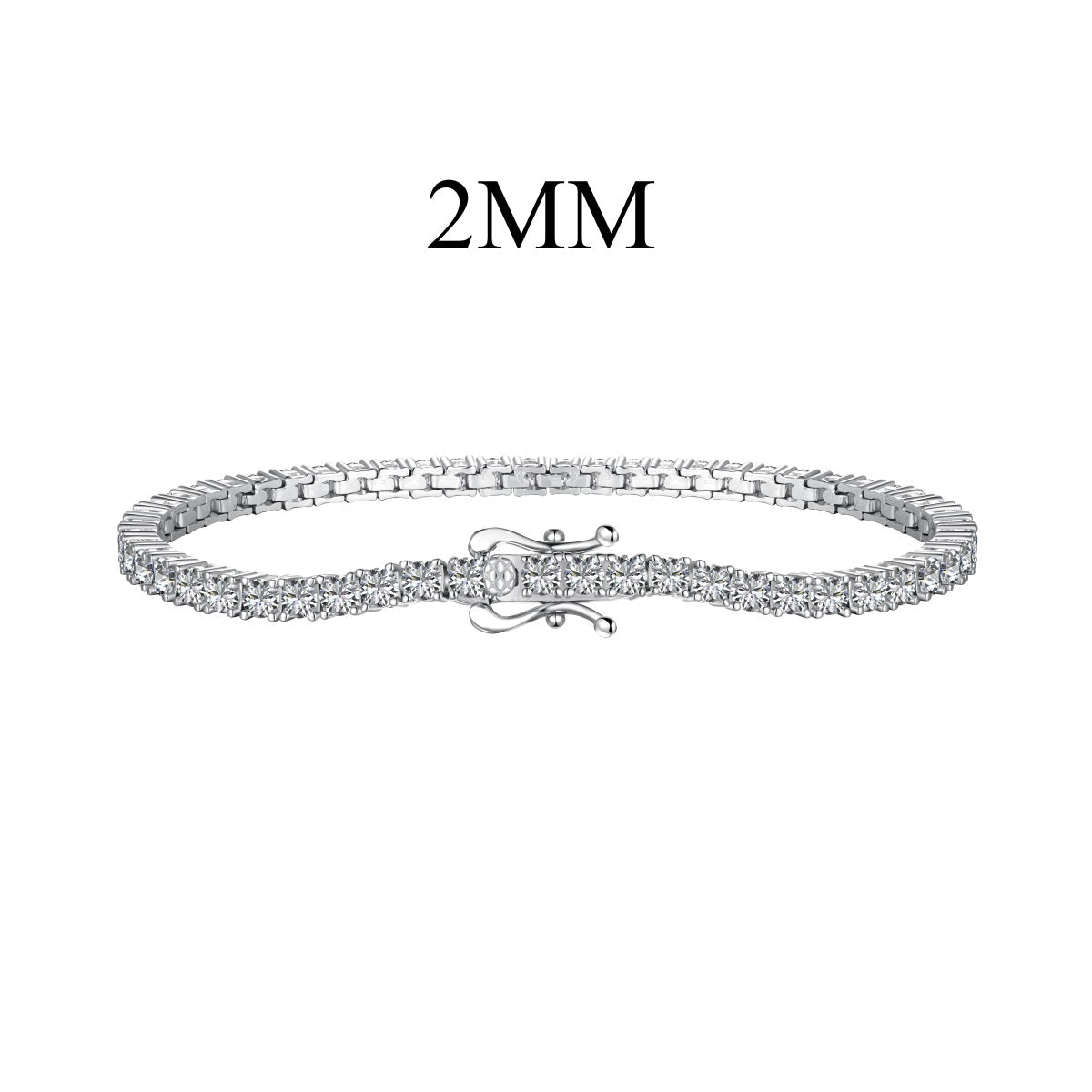 [Spark Jewelry]Dazzling Exquisite Round Cut Daily Bracelet