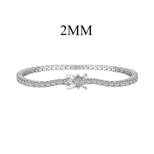 [Spark Jewelry]Dazzling Exquisite Round Cut Daily Bracelet
