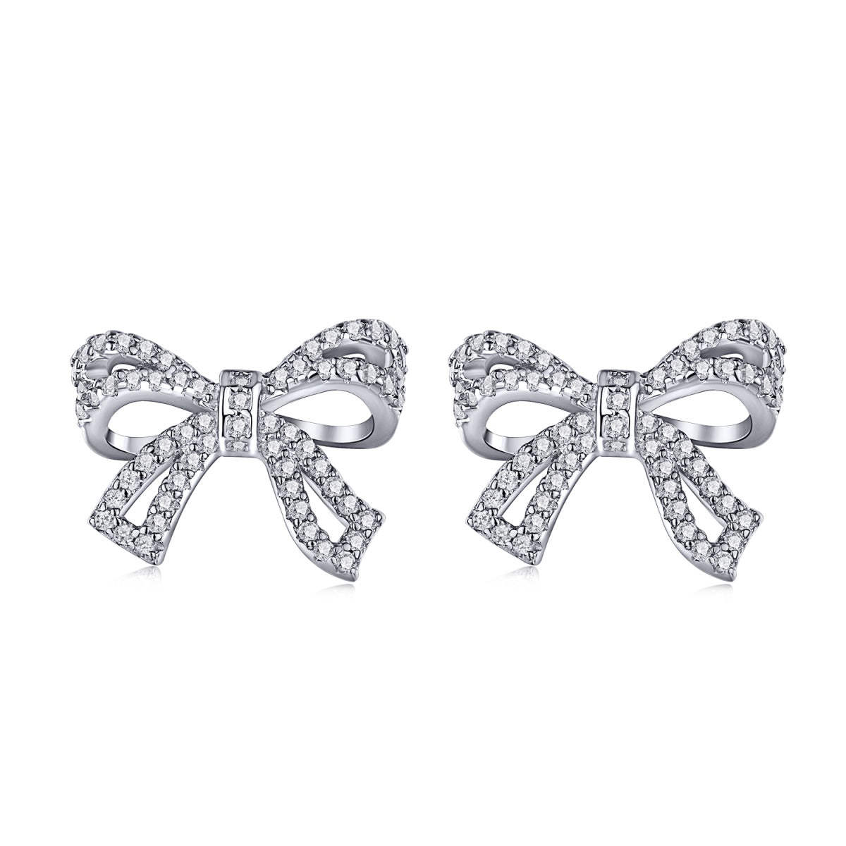 [Spark Jewelry]Dainty Bow Shape Earrings