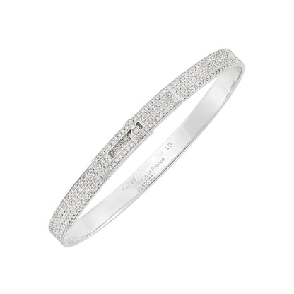[⭐Spark]HM KELLY BRACELET IN SILVER AND FULL PAVE DIAMOND