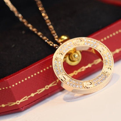[⭐Spark]LOVE NECKLACE ADJUSTABLE ROSE GOLD