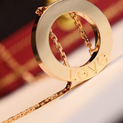 [⭐Spark]LOVE NECKLACE ADJUSTABLE ROSE GOLD