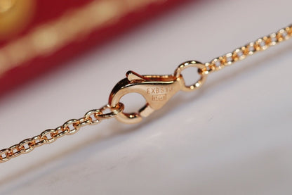 [⭐Spark]LOVE NECKLACE PINK GOLD AND SILVER