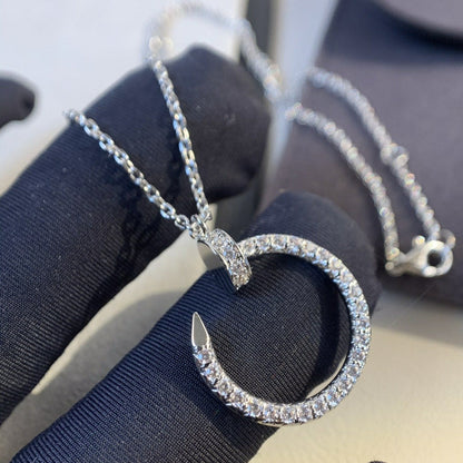 [⭐Spark]JUSTE NECKLACE SILVER DIAMONDS