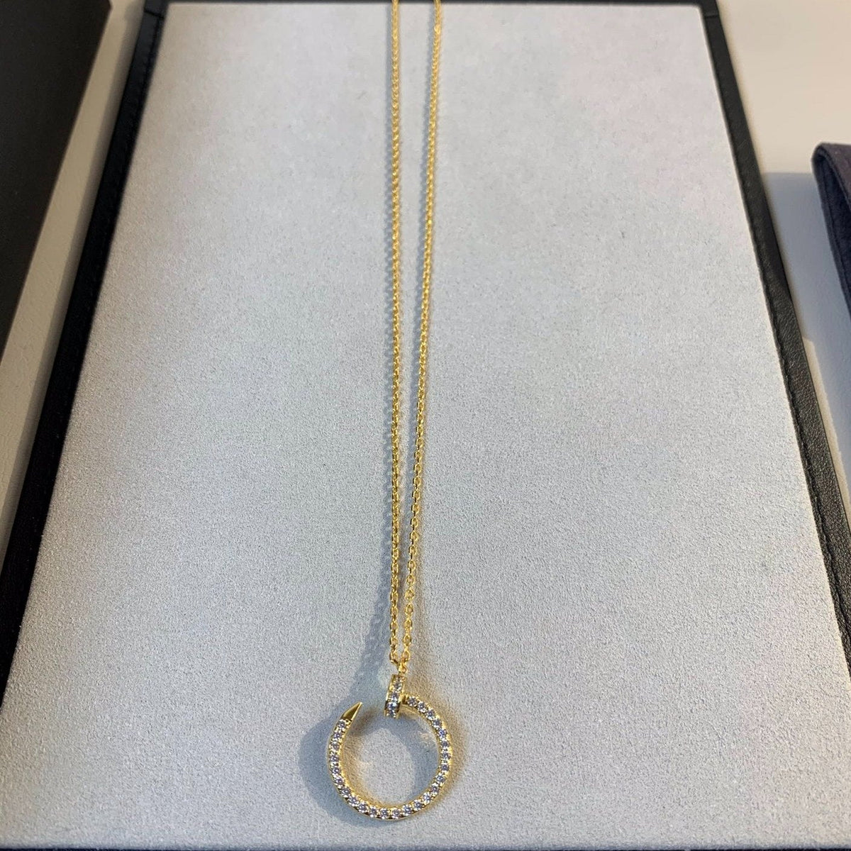 [⭐Spark]JUSTE NECKLACE GOLD DIAMONDS