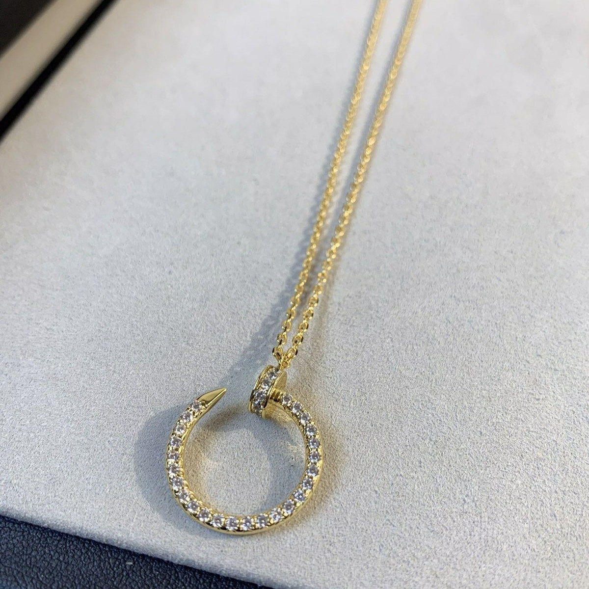 [⭐Spark]JUSTE NECKLACE GOLD DIAMONDS