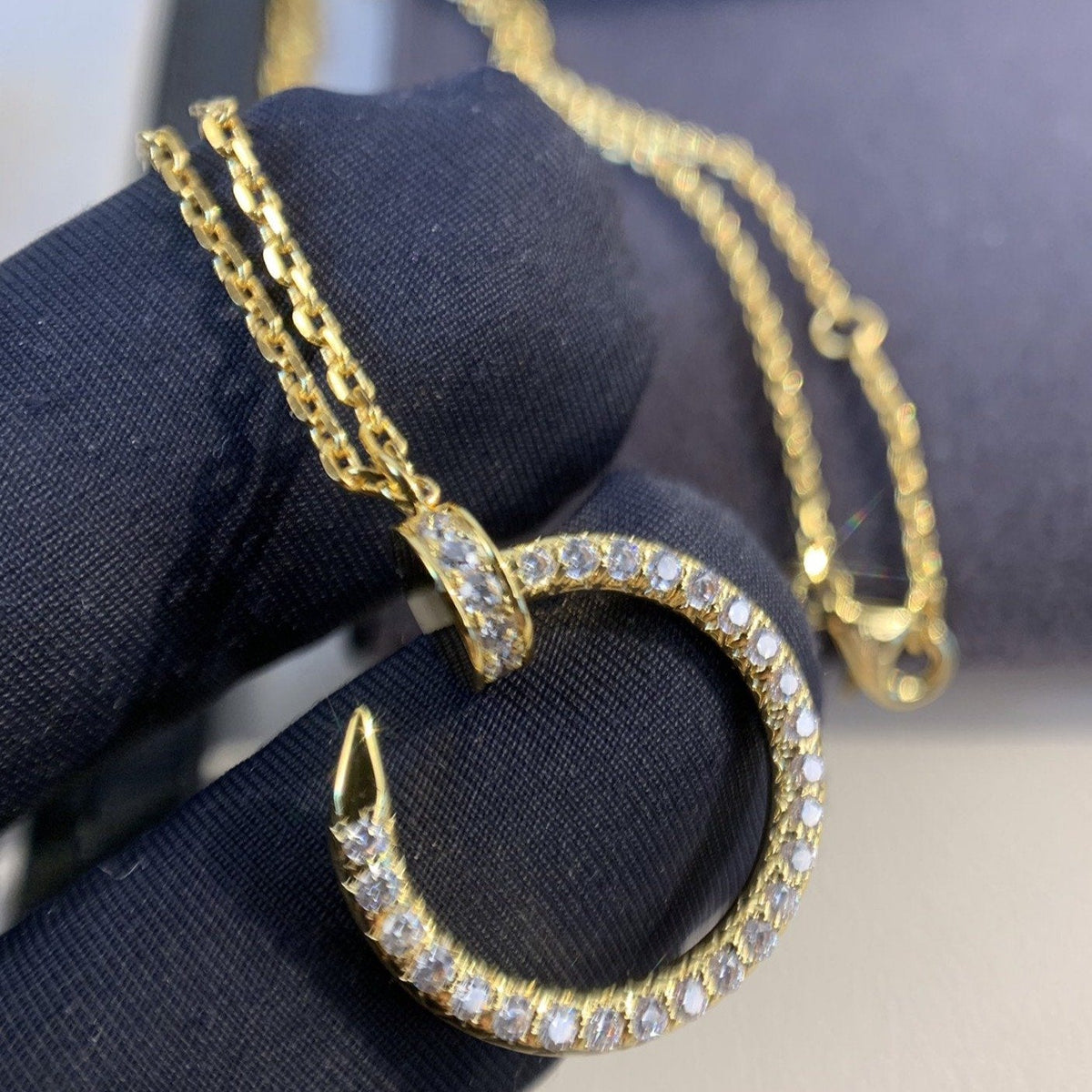 [⭐Spark]JUSTE NECKLACE GOLD DIAMONDS