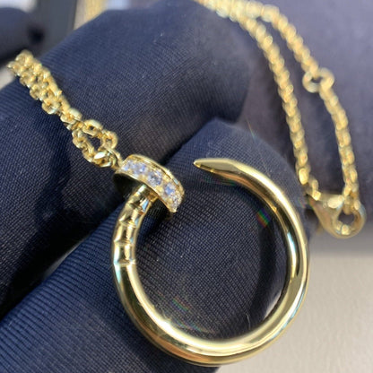 [⭐Spark]JUSTE NECKLACE GOLD DIAMONDS