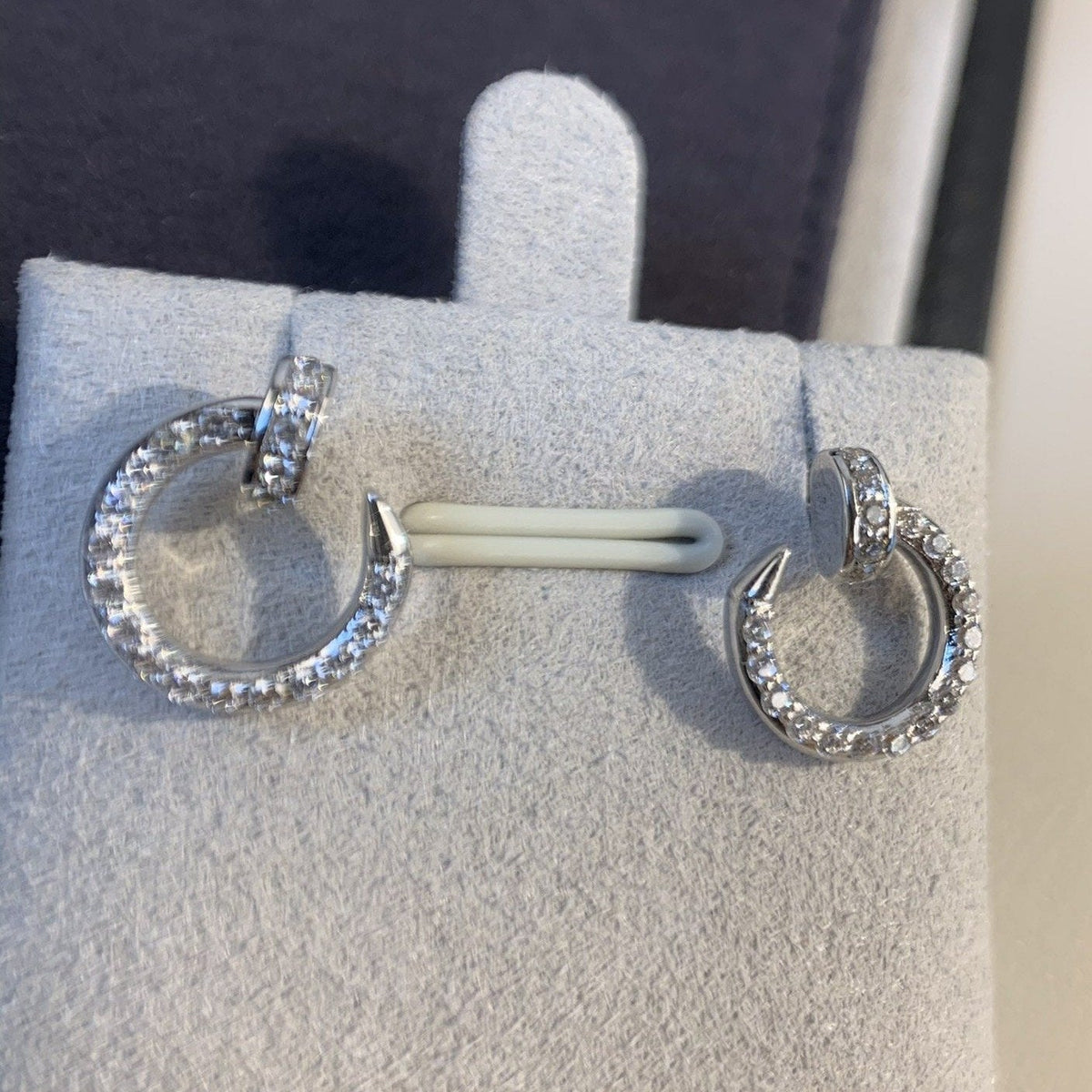 [⭐Spark]JUSTE EARRINGS SILVER DIAMONDS